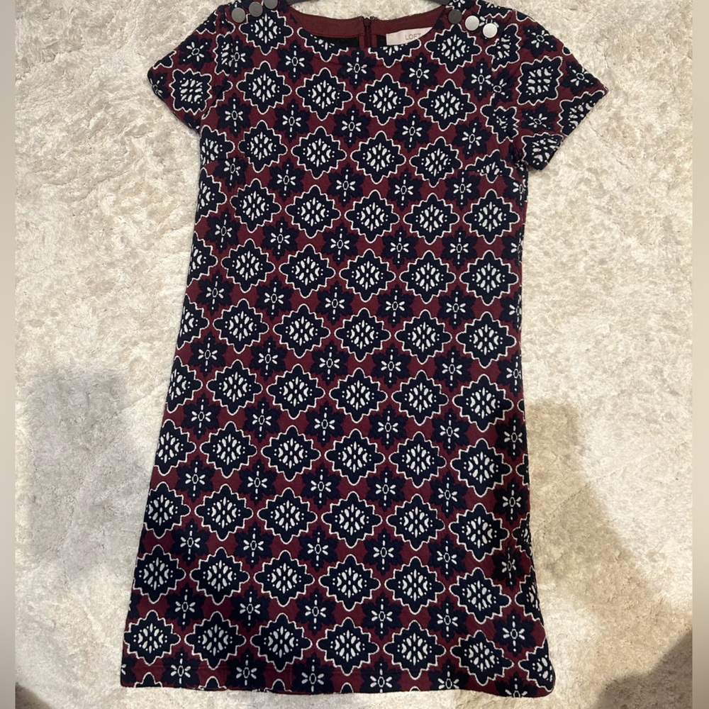 Loft cozy maroon dress - perfect for the fall